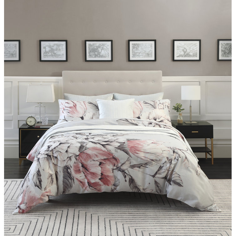 Red Barrel Studio® Azariea 100 Cotton Sateen Duvet Cover Set Wayfair